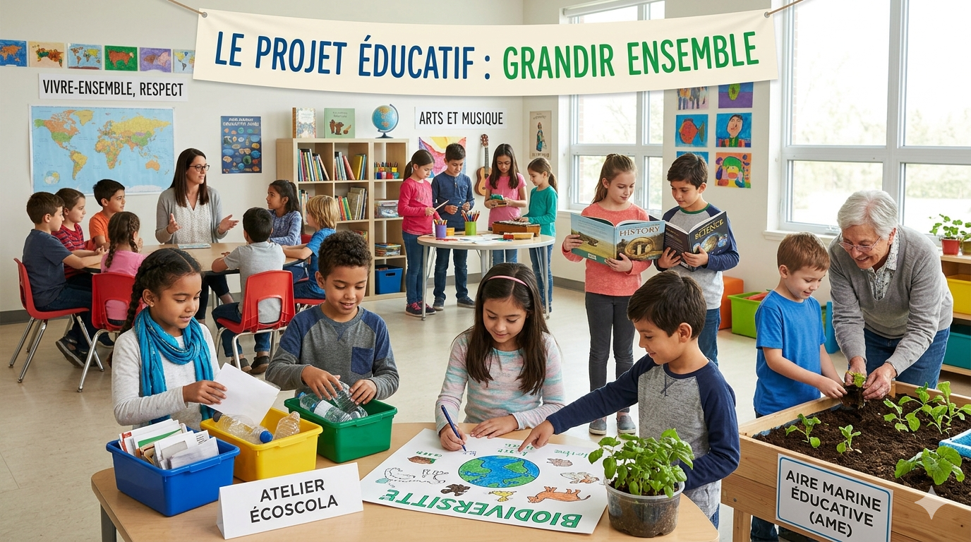 Des enfants et le monde des apprentissages